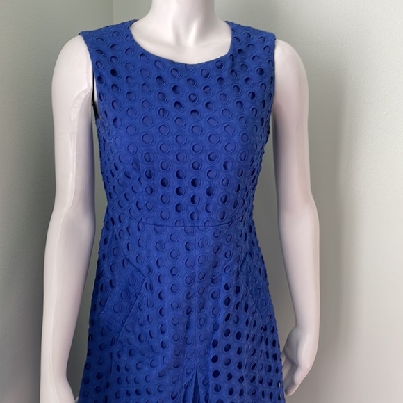 Diane von Furstenberg Carpreena Ring Stitch Cobalt Dress size 2 - Picture 6 of 10